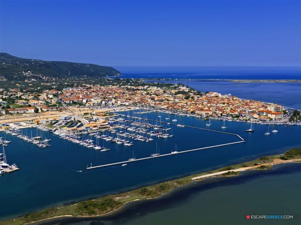 Town of Lefkada island